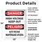 Signmission High Voltage Keep Out Bilingual Danger Sign, Plastic, 10in W x 14in L, 2PK OS-2PACK-DS-P-1014-L-19391 - alternate 6